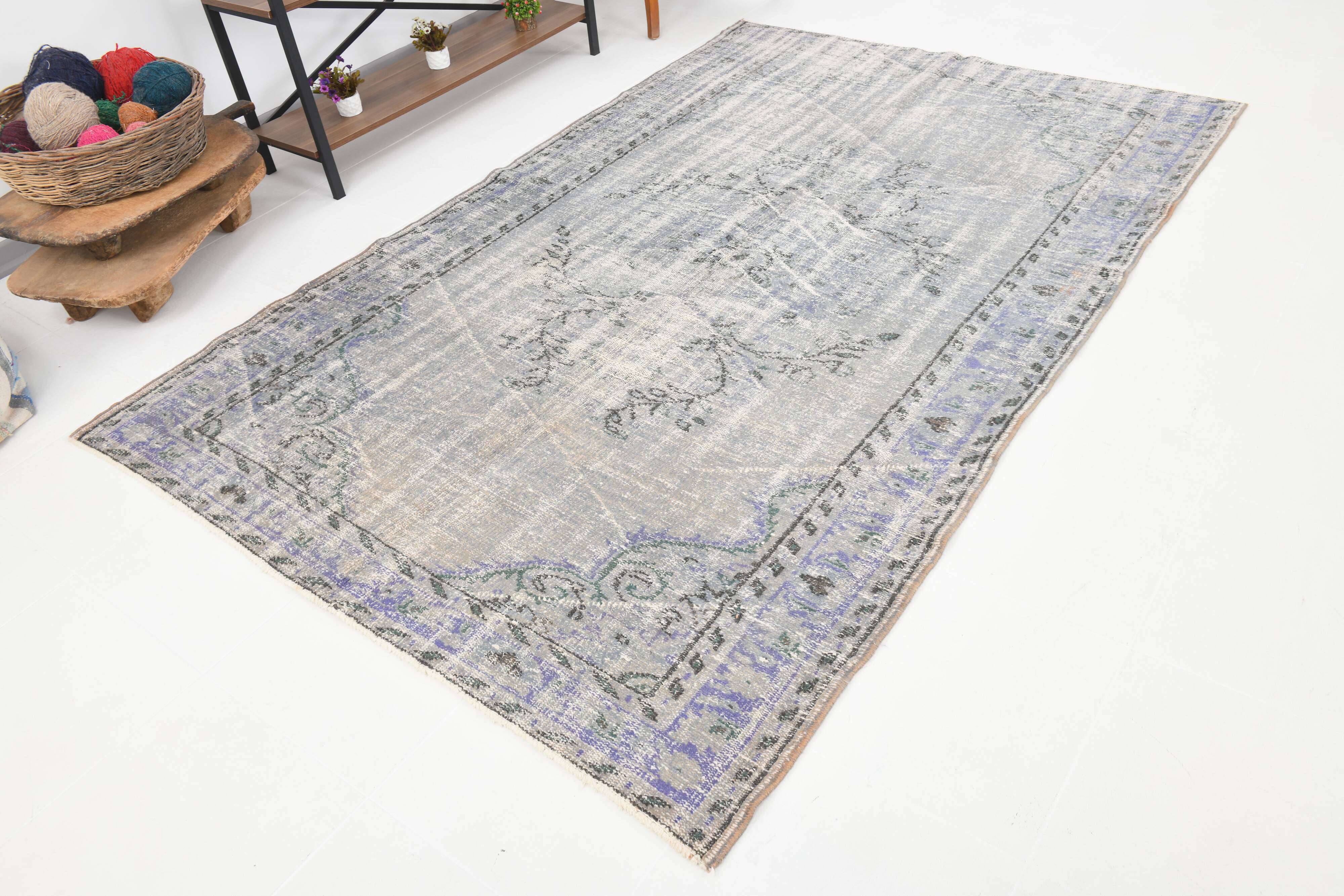 5x8 classic turkish vintage rug 170x262cm