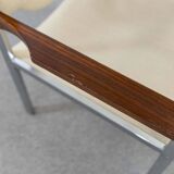 Pair club chairs, model 206 by lübke, 60s