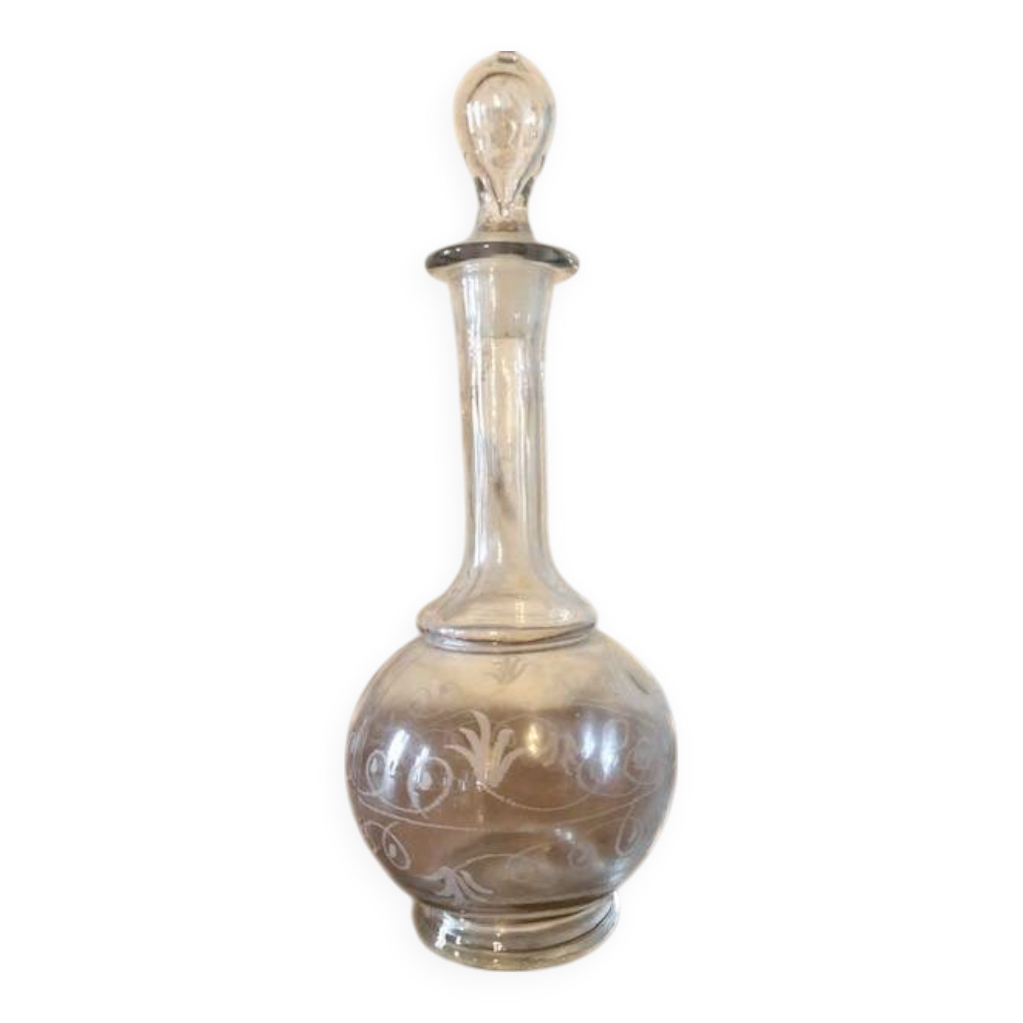 antique glass carafe