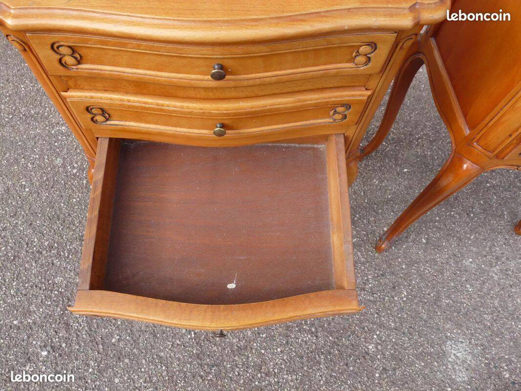 Set of 2 Louis XV bedside tables - Cherry wood