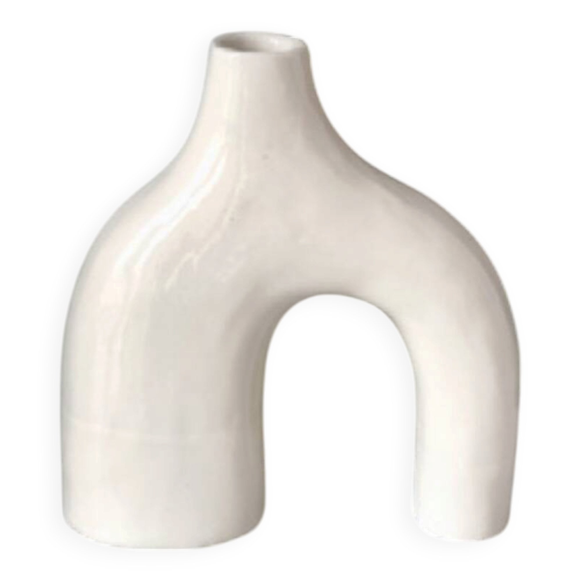 Vase COB en céramique blanc
