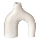 Vase COB en céramique blanc
