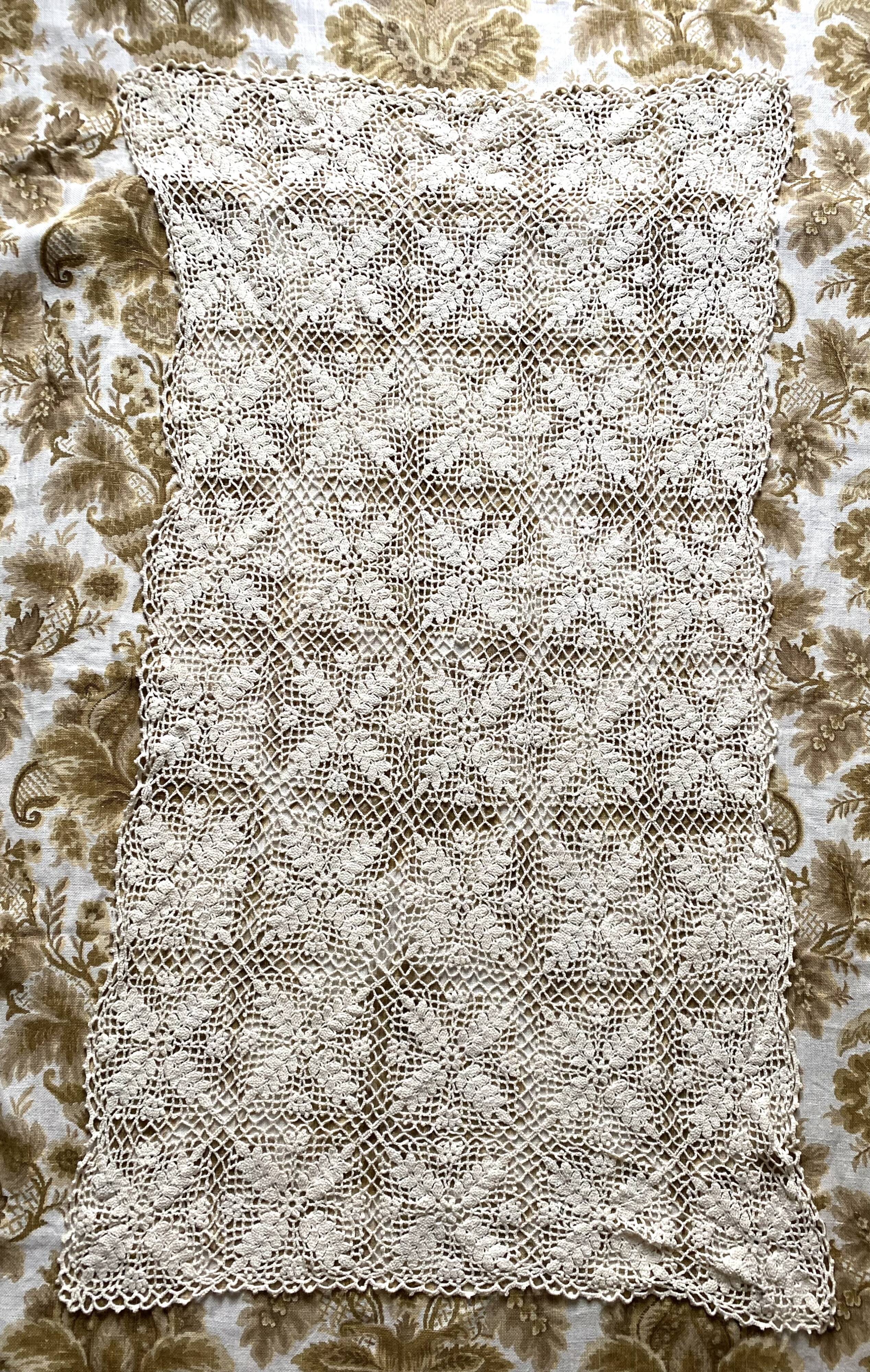 Plaid, crochet bedspread 90X140 cm