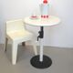 Two white fiberglass Kostka chairs 1970