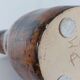 Vintage brutalist ceramic twin vase