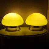 Green mushroom bedside lamp with touch control