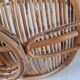 Vintage rattan fruit basket 70s