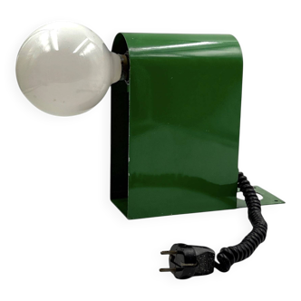 Space age green table / wall lamp, Italy 1970s