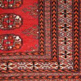 Vintage Pakistani carpet Lahore handmade 80cm x 130cm 1960s, 1C720