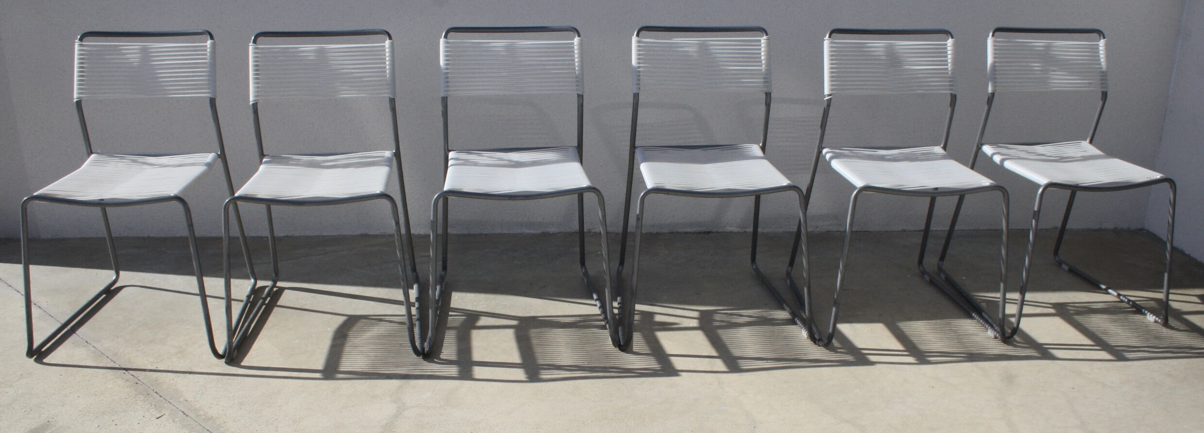 Set of 6 spaghetti chairs ikea