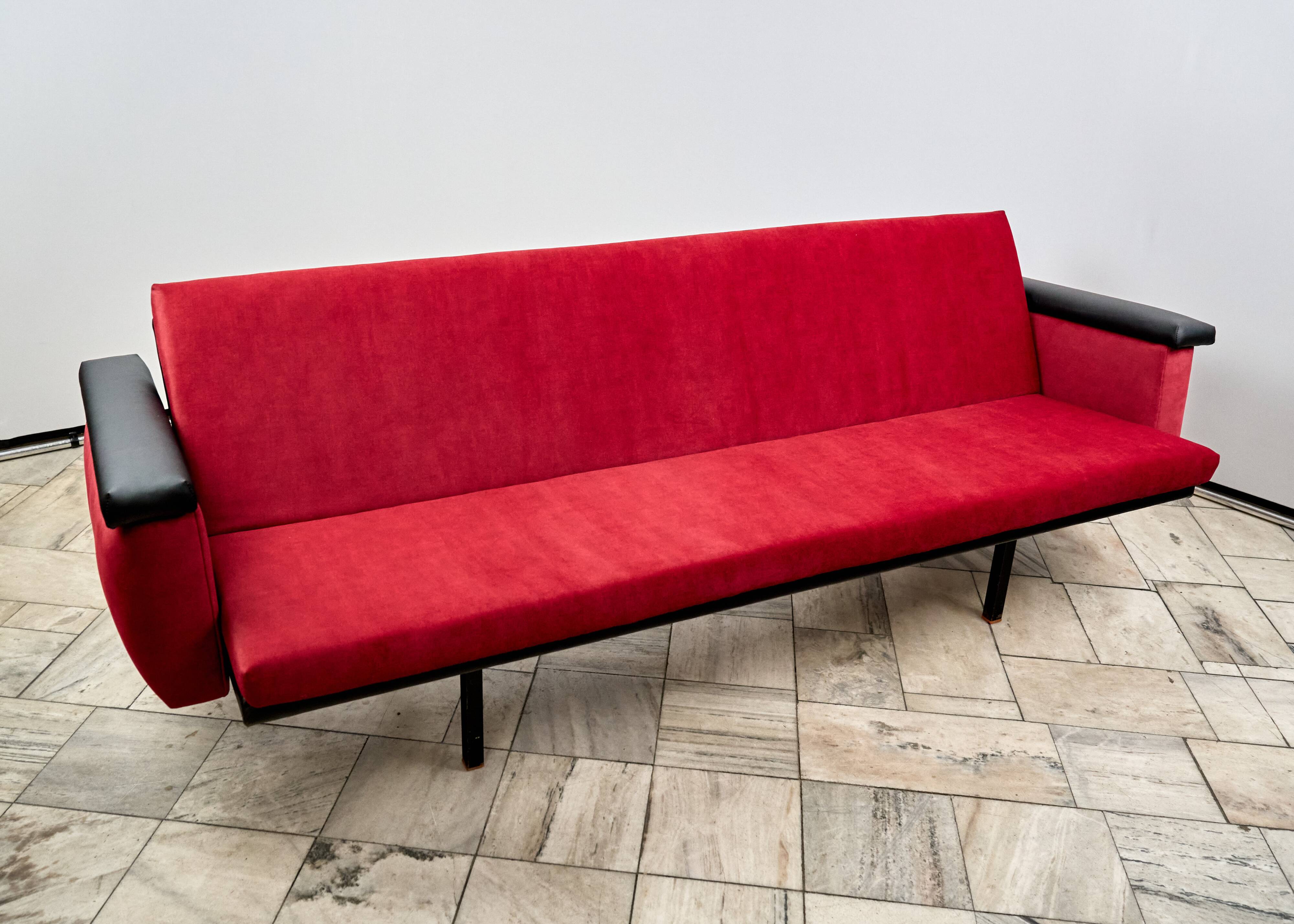 Vintage Industrial Sofa bed, 1960s, Czechoslovakia