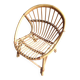 Child's shell chair in rattan / vintage 60s-70s