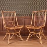 Pair of rattan chairs