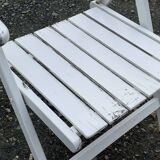 Paire de fauteuils de jardin en bois des années 1960 de la marque youpy