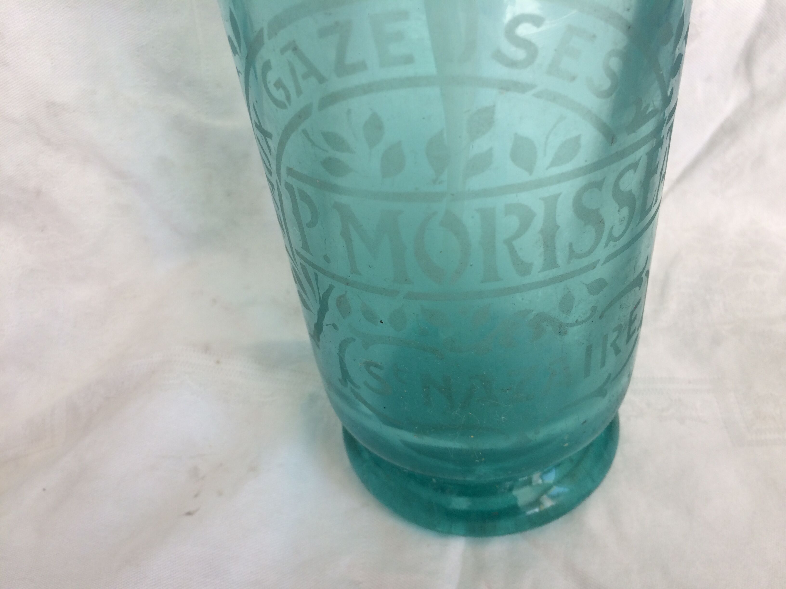 Blue siphon Seltz water