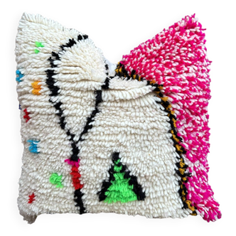 Housse de coussin azilal / Housse de coussin beni ourain authentique / Housse d’oreiller Boho