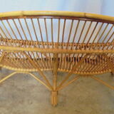 Bamboo sofa and rattan from the 60s