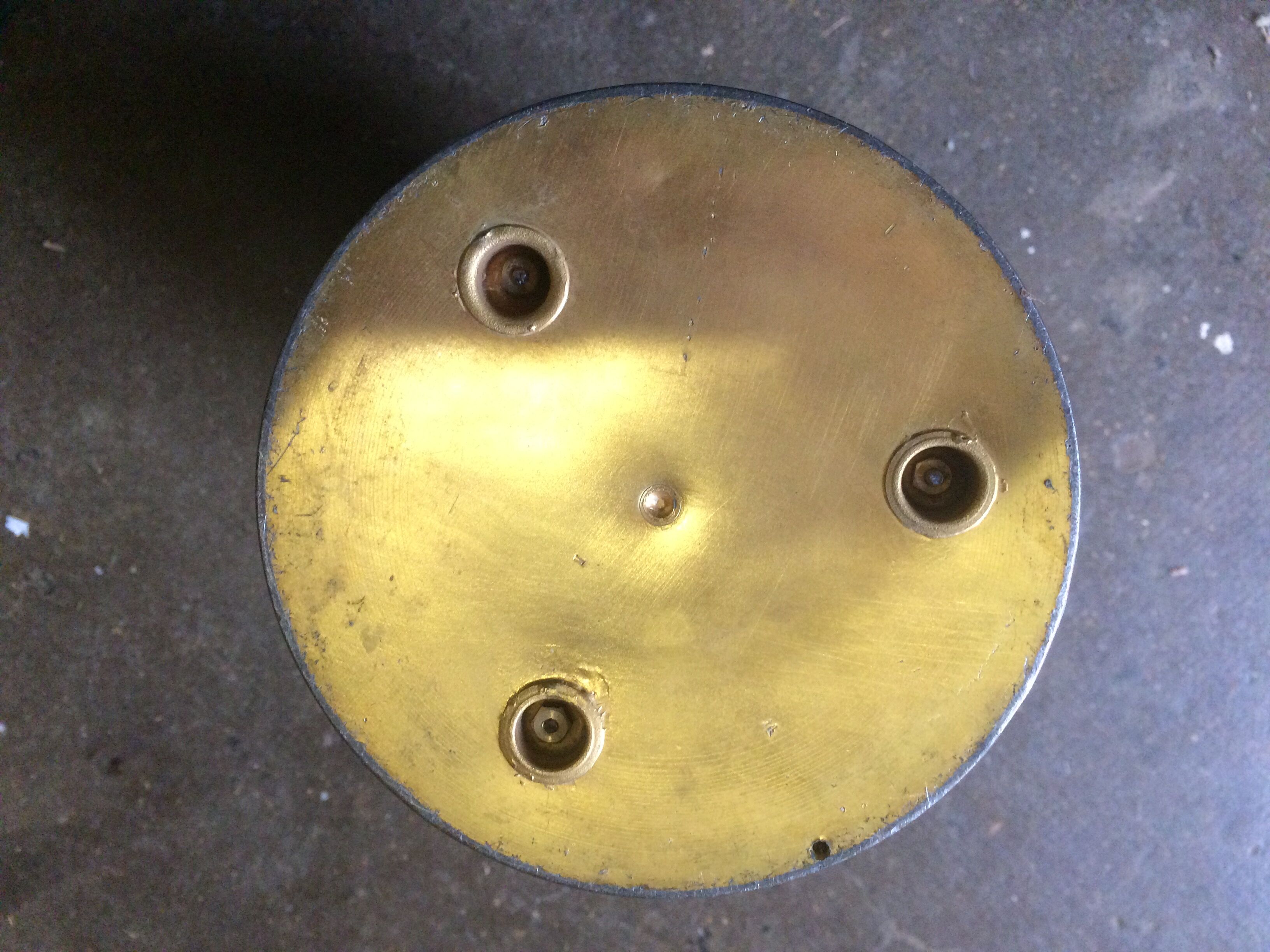 Large Art Nouveau vase in patinated and gilded metal period 1880 1900