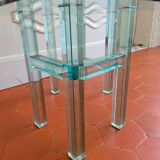 Glass coffee table