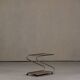 Vintage aluminium and plywood bar cart, Germany 1980s