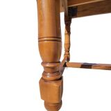 Solid wood farm table with extensions