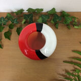 Red Italian Murano glass vase