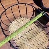 Apple decorative wicker iron basket 🍎