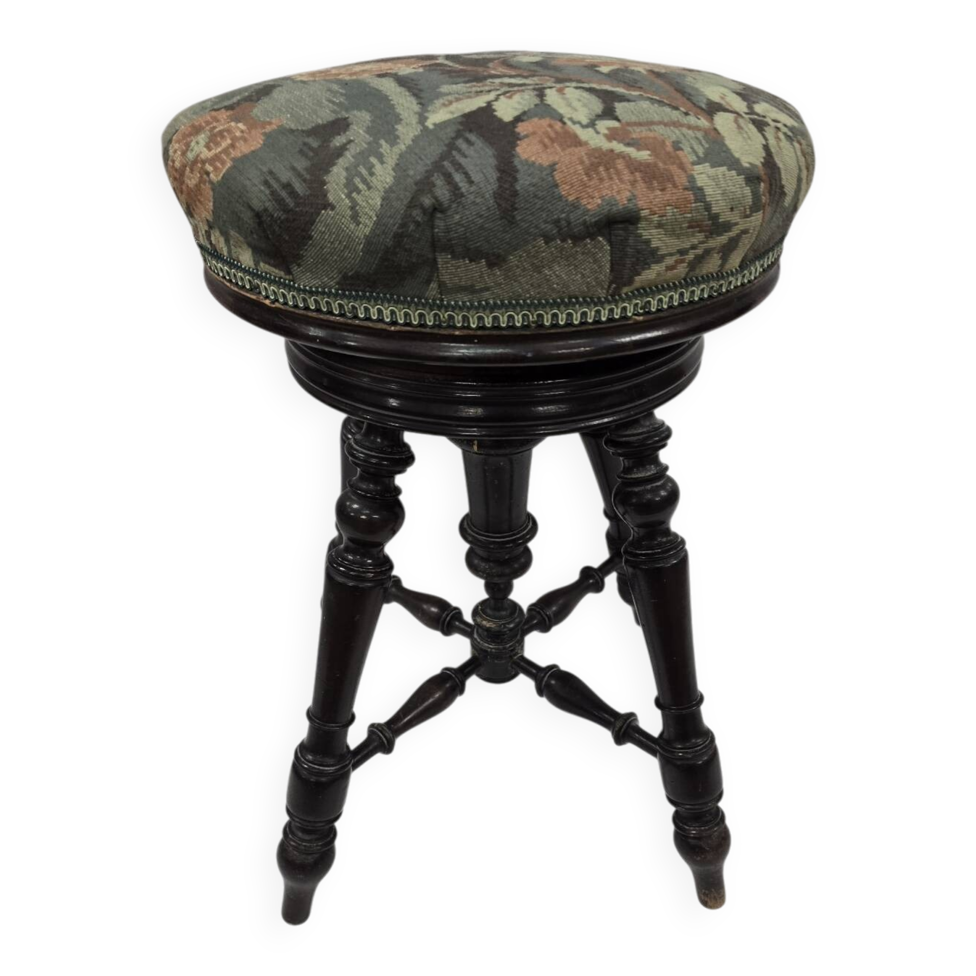 Antique adjustable piano stool – Napoleon III period, late 19th century