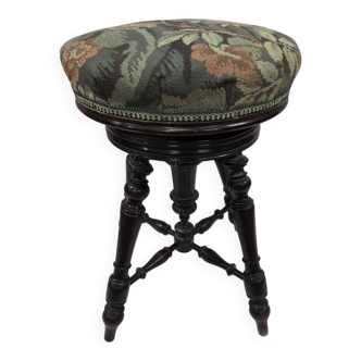 Antique adjustable piano stool – Napoleon III period, late 19th century