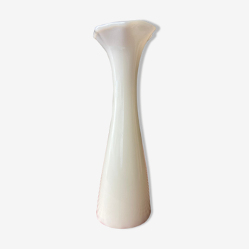 Vintage white opaline vase