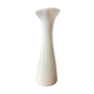 Vintage white opaline vase