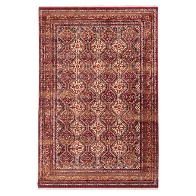 Red oriental-style rug