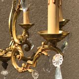 Bronze cage chandelier with tassels ,6 lamps