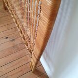 Rattan and wicker headboard