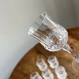 Cristal d’Arques Longchamp – Set de 6 verres à pied n 7 – Vintage 24% PbO