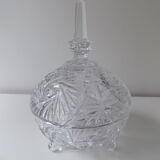 Candy box with crystal lid