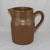 Vintage stoneware pitcher by the Digoin factory, France