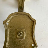 Pair of brass patères