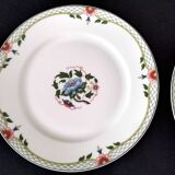 6 Assiettes plates en porcelaine de Limoges