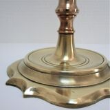 Solid brass lamp foot turned vintage
