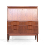 Teak Bureau by Erling Torvits for Klim Møbelfabrik, 1960s