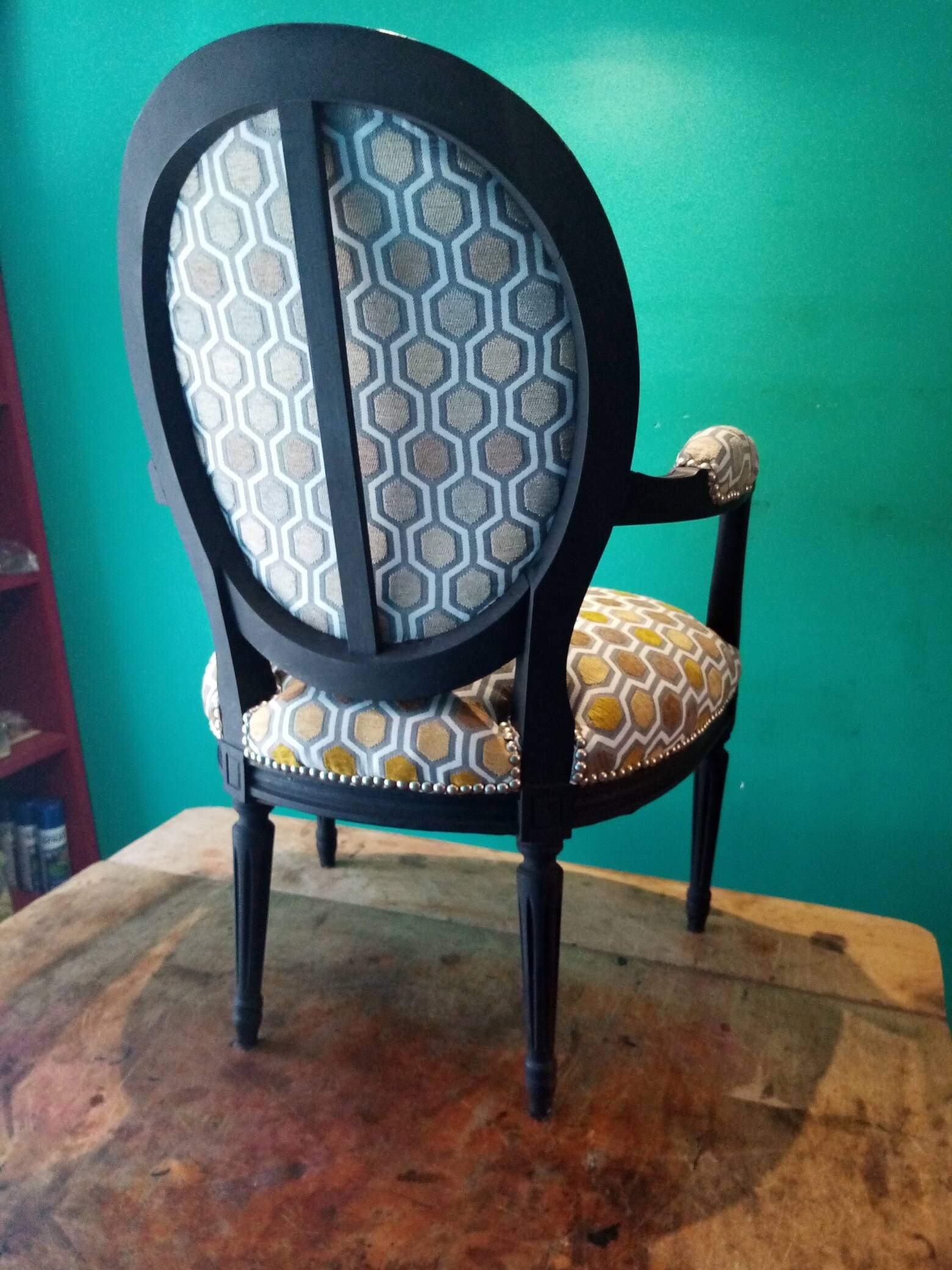 Louis XVI medallion armchair