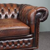 Chesterfield sofa 2.5 seats in cowhide leather