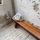 Paire de bancs noyer 1900