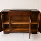 Art Deco buffet in carved wood and black marble, 1930s