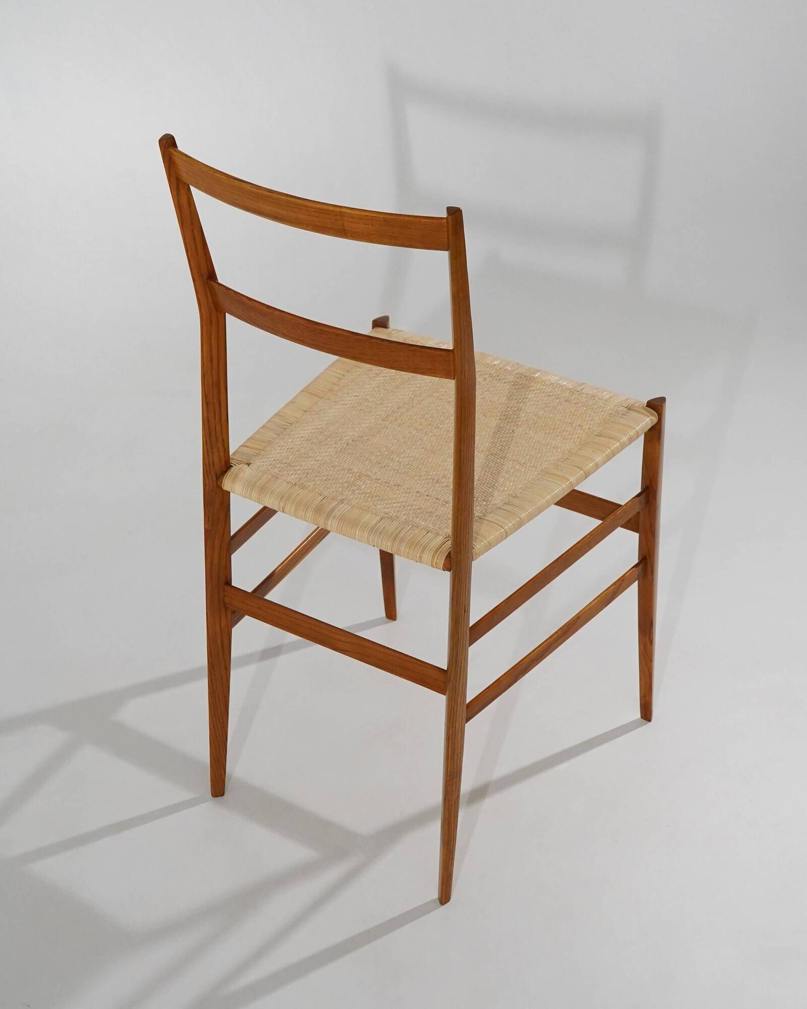 6 Superleggera dining chairs by Gio Ponti for Cassina, 1970’s