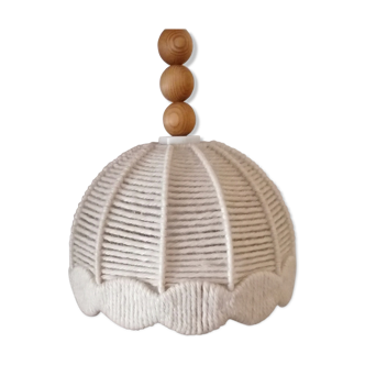 Suspension scandinave, laine vierge et pin