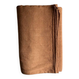 Antique Harvest Tablecloth in Pure Hemp, Tinted in Terracotta