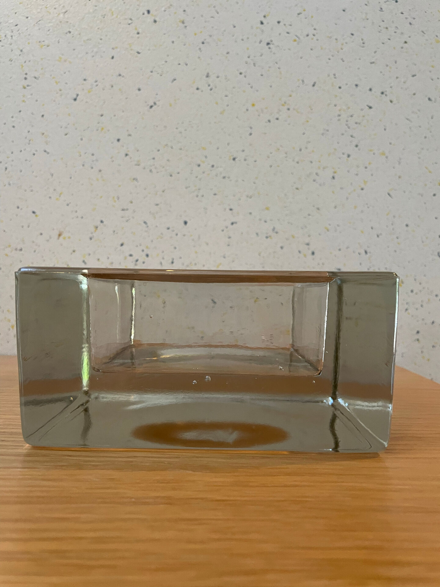 Glass block catchall