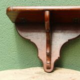 Console d'applique murale en acajou massif